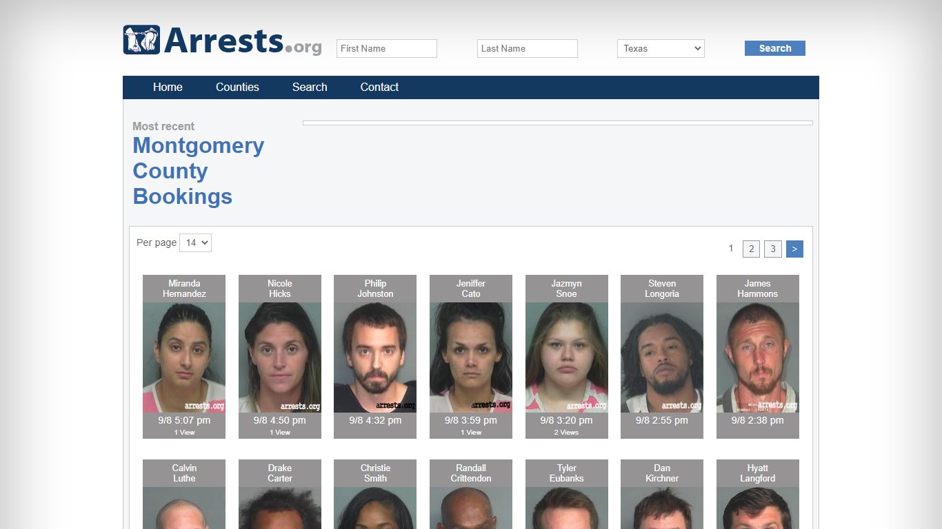 Montgomery County Arrests and Inmate Search